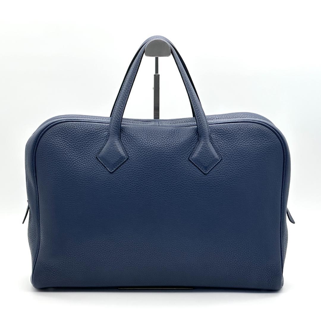 【極美品】エルメス　ヴィクトリア 40 ボストンバッグ　□R刻印　ネイビー