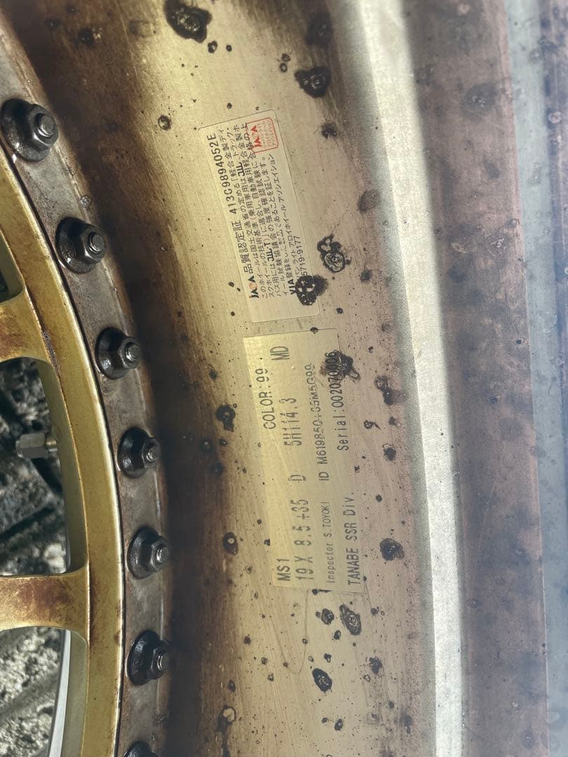 SSR 19インチ ホイール 4本セット