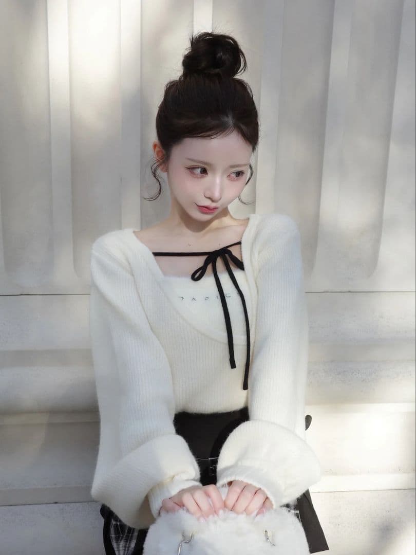 Darich ダーリッチ アシメレイヤードニットトップス 新品♡タグ付き