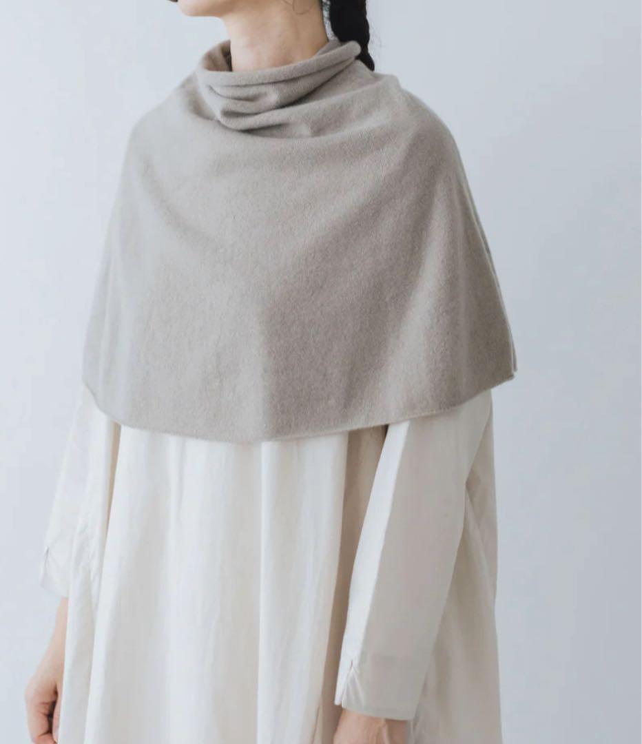 evam eva カシミアスヌード　黒