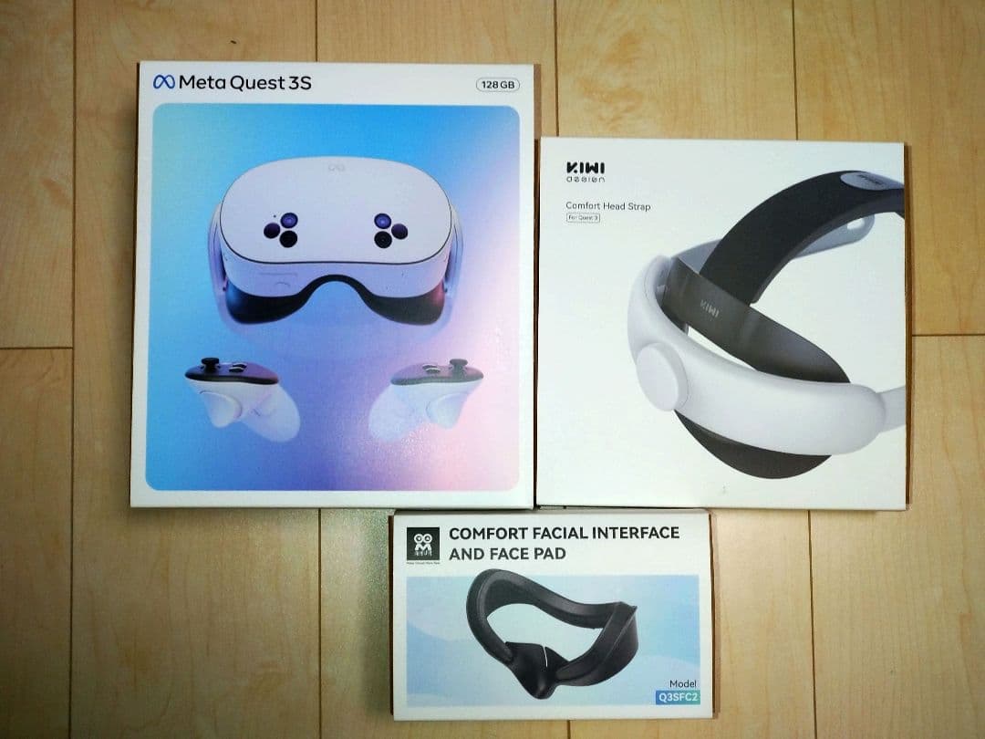  Quest 3s VRヘッドセット及びアクセサリーセット（消毒済み）