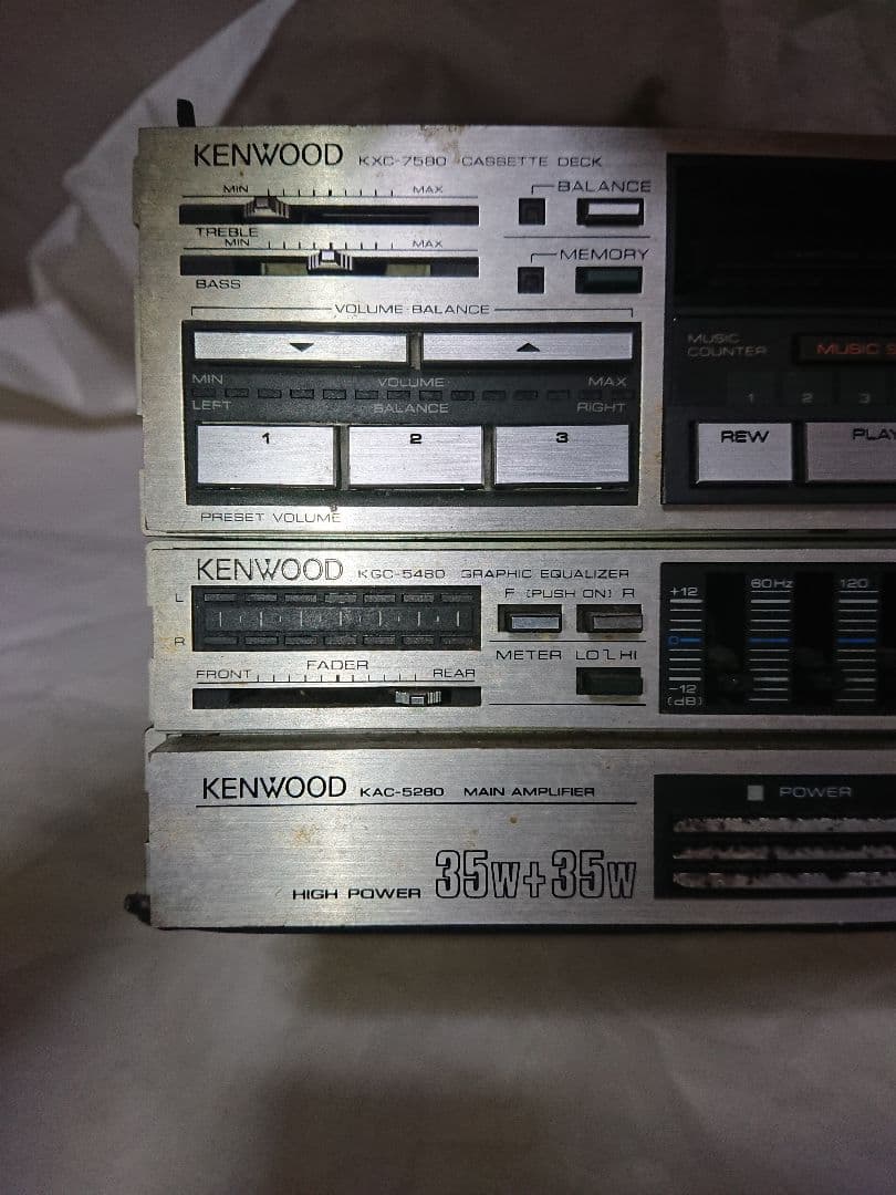 ケンウッド KXC-7580 KGC-5480 KAC-5280 ジャンク