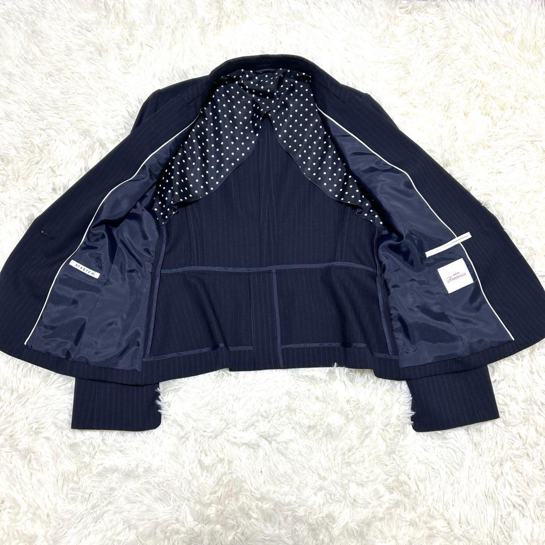 【新品タグ付き】n♡line スーツ 13号 XLサイズ ストレッチ　シルク生地