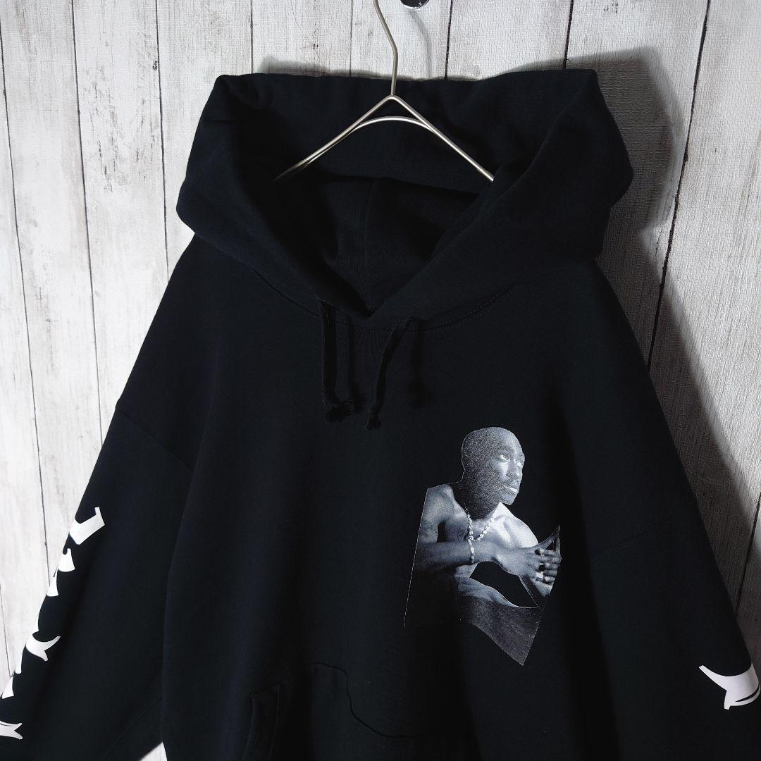 【美品】ワコマリア × 2PAC パーカー　フォト　アームプリント　ツーパック