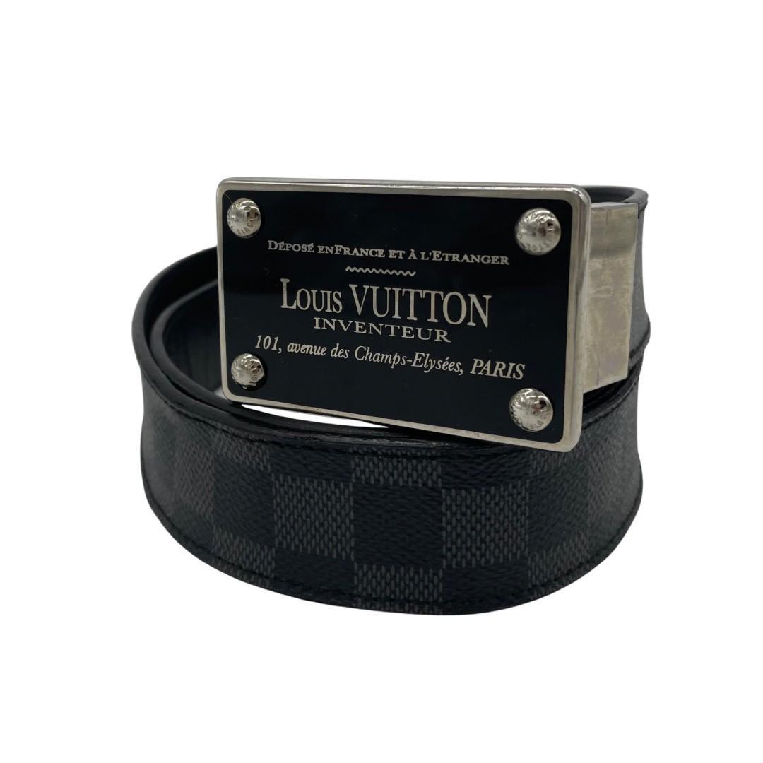 美品 LOUIS VUITTON ルイヴィトン ダミエグラフィット ベルト