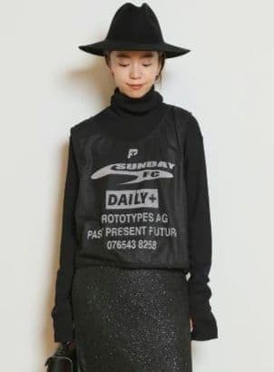 【muse de deuxieme classe】メッシュタンクトップ