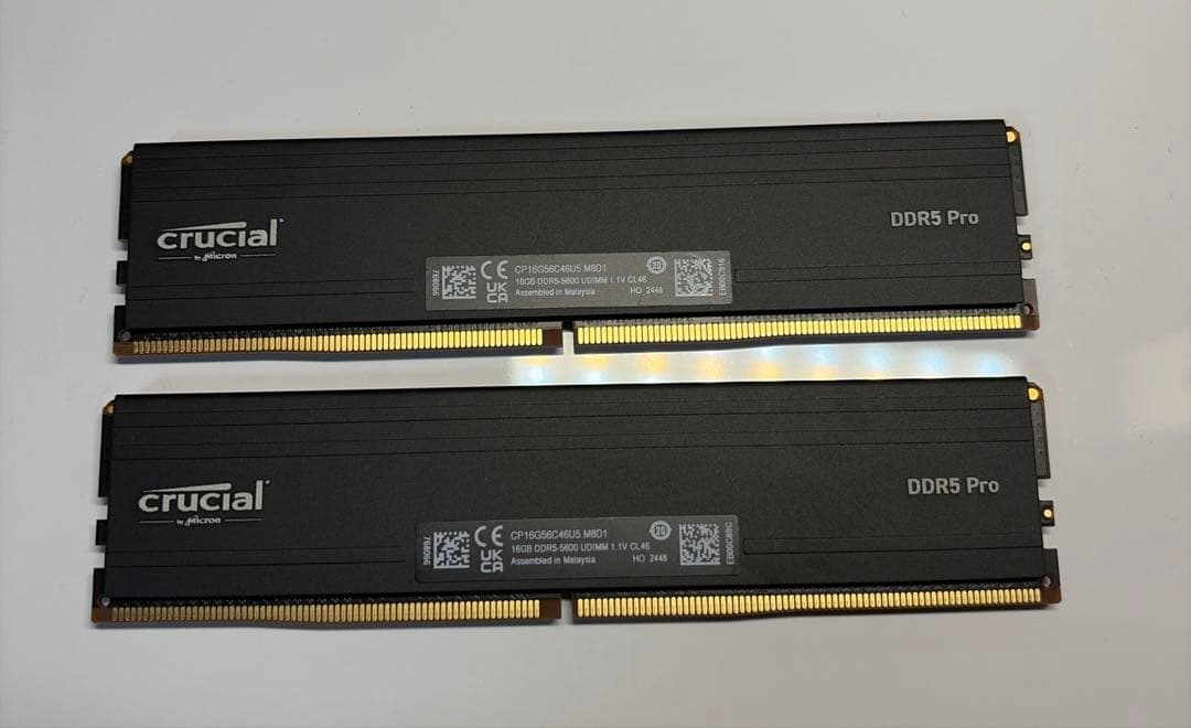 Crucial DDR5-5600 32GB メモリ (16GB×2)