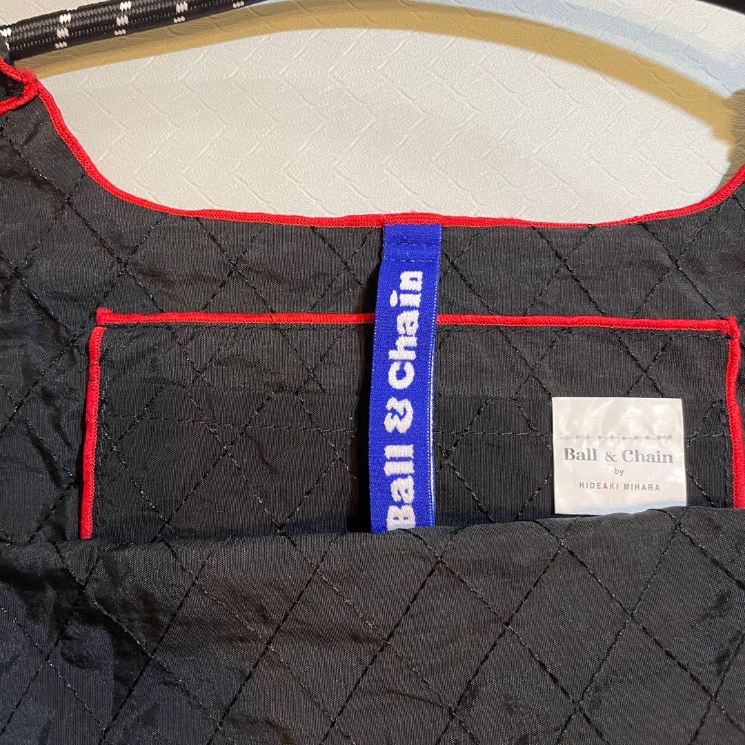 Ball & Chain エコバッグ 黒　福岡限定キルティング　 Lサイズ