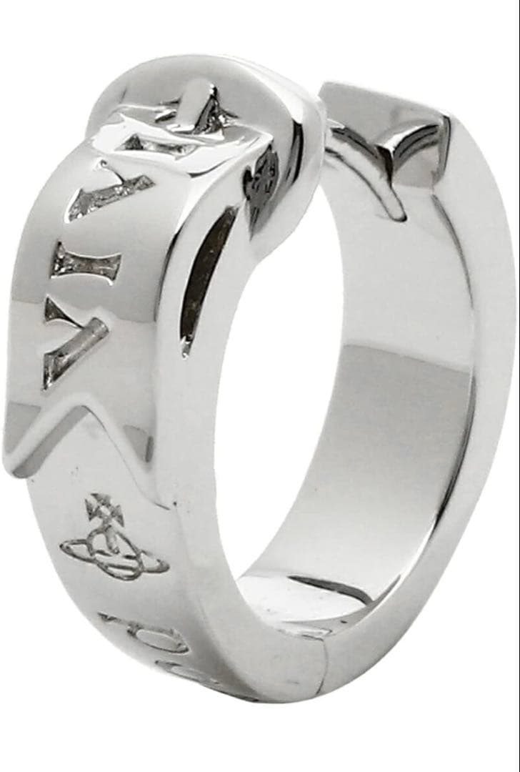 ヴィヴィアンウエストウッド　シルバー フープピアス