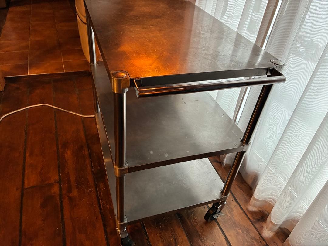 業務用3段ステンレスワゴン　キャスターストッパー付W970 D600 H950