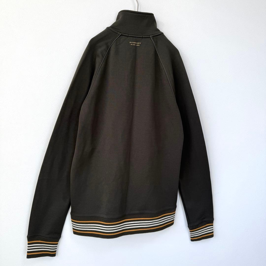 【美品✨】バーバリーブラックレーベル トラックジャケット カーキ ホースロゴ L