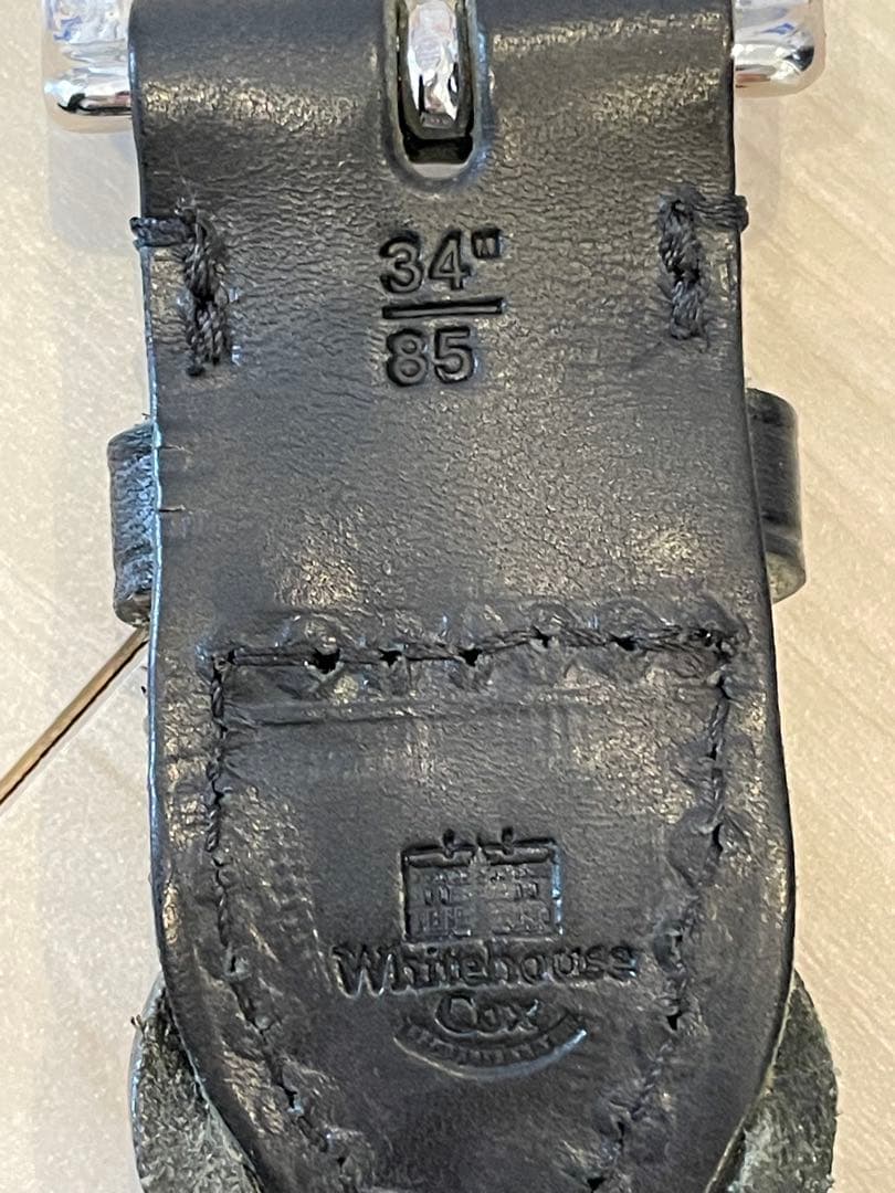 [未使用]ホワイトハウスコックス　メッシュベルト　ブラック