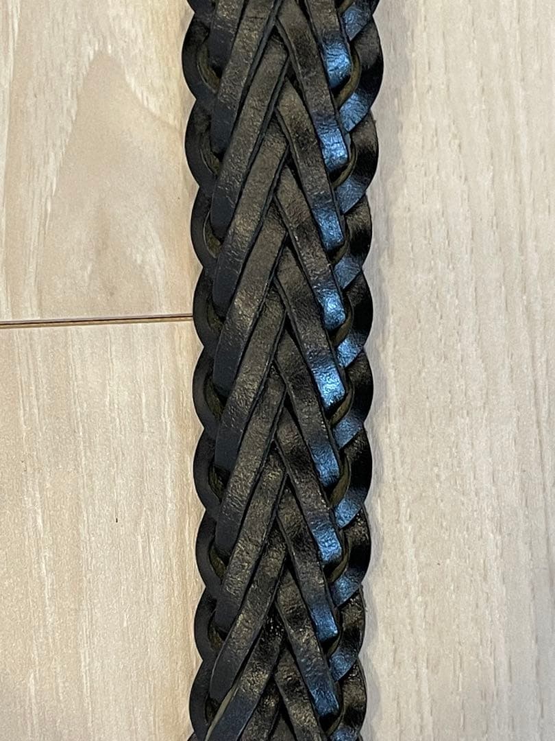 [未使用]ホワイトハウスコックス　メッシュベルト　ブラック