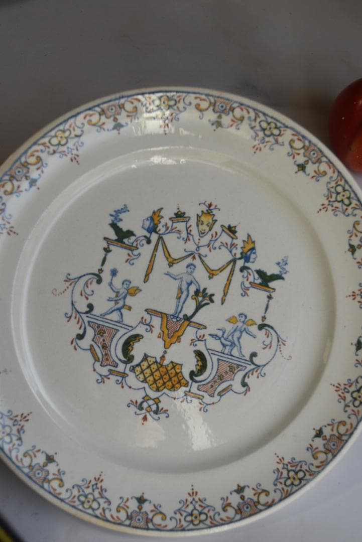 美品2枚組　パリ・オペラ窯　平皿　フランスアンティーク