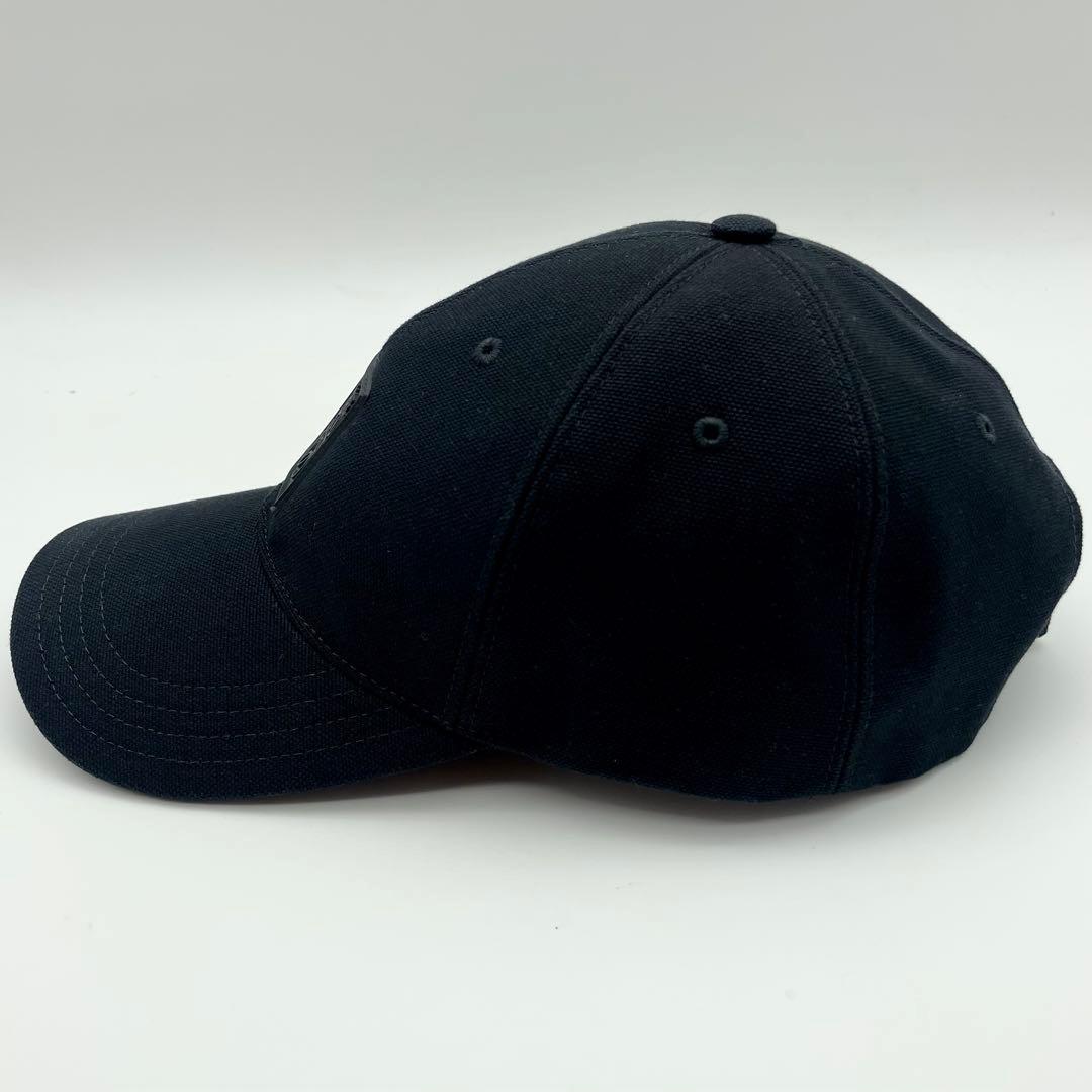 美品・鑑定済★ロエベ　ラバーロゴ　アナグラム　ベースボール　キャップ　黒　59