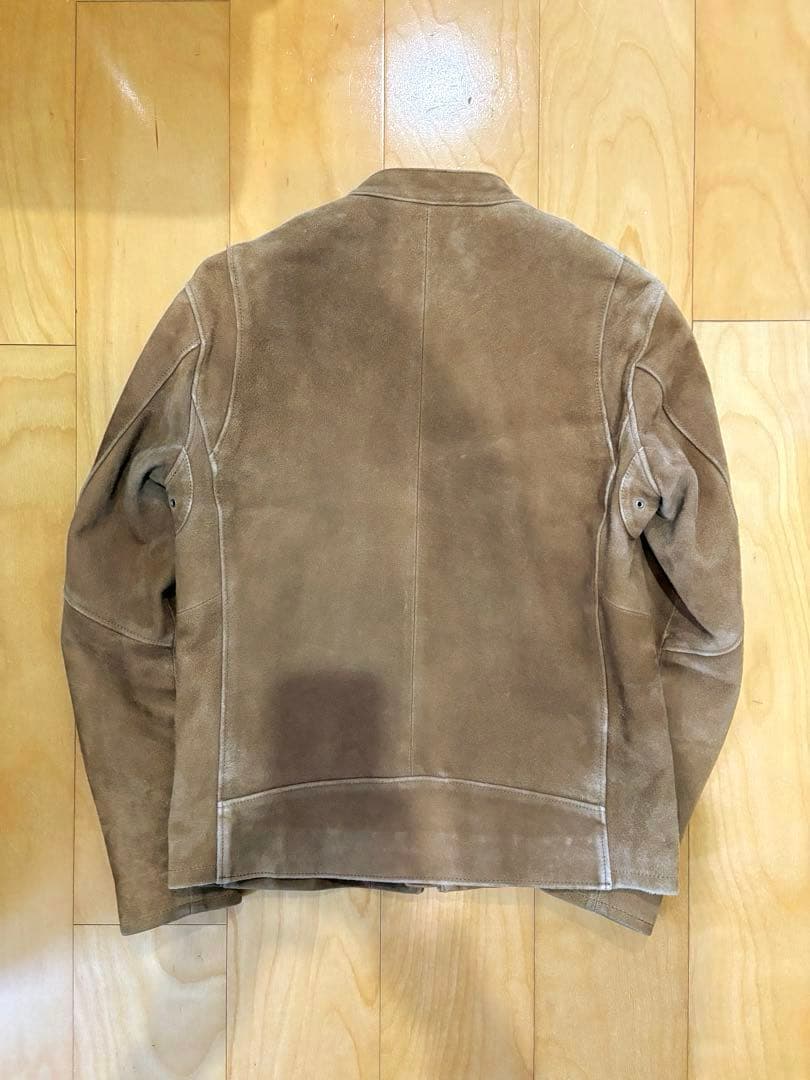 BEAUTY&YOUTH スエード スウェード シングル ライダース ジャケット