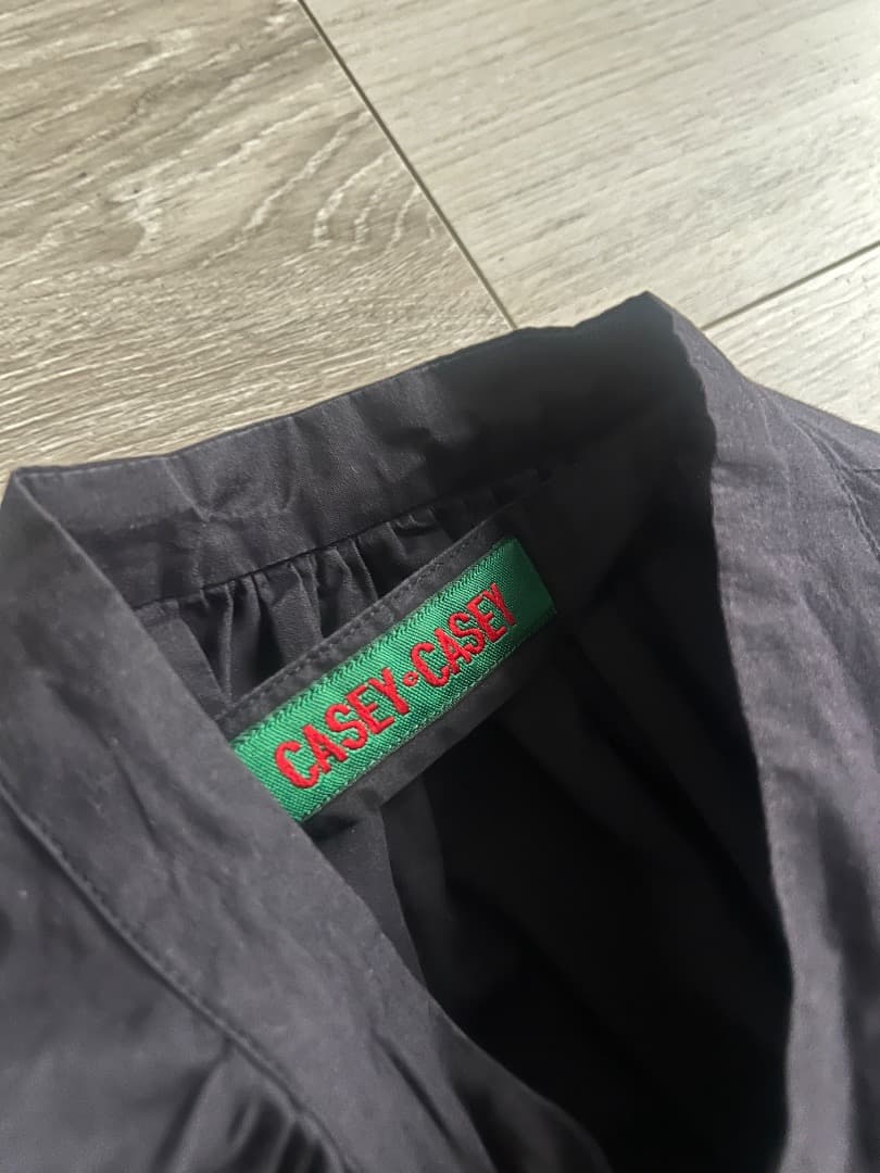 専用 希少 ケイシーケイシー 袖切替ノーカラーワンピース ゆったり