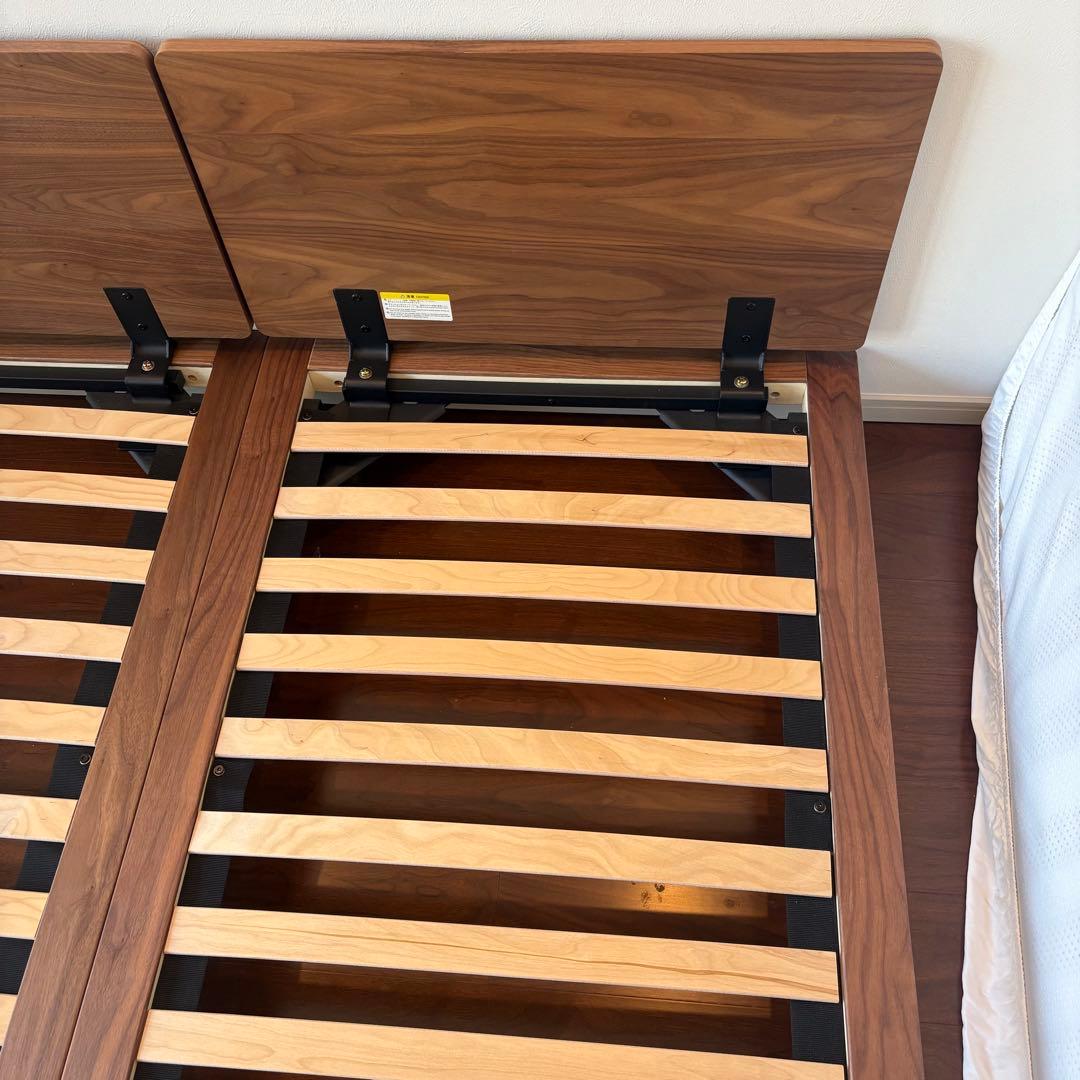 無印良品 ベッドフレーム スモール ウォルナット2