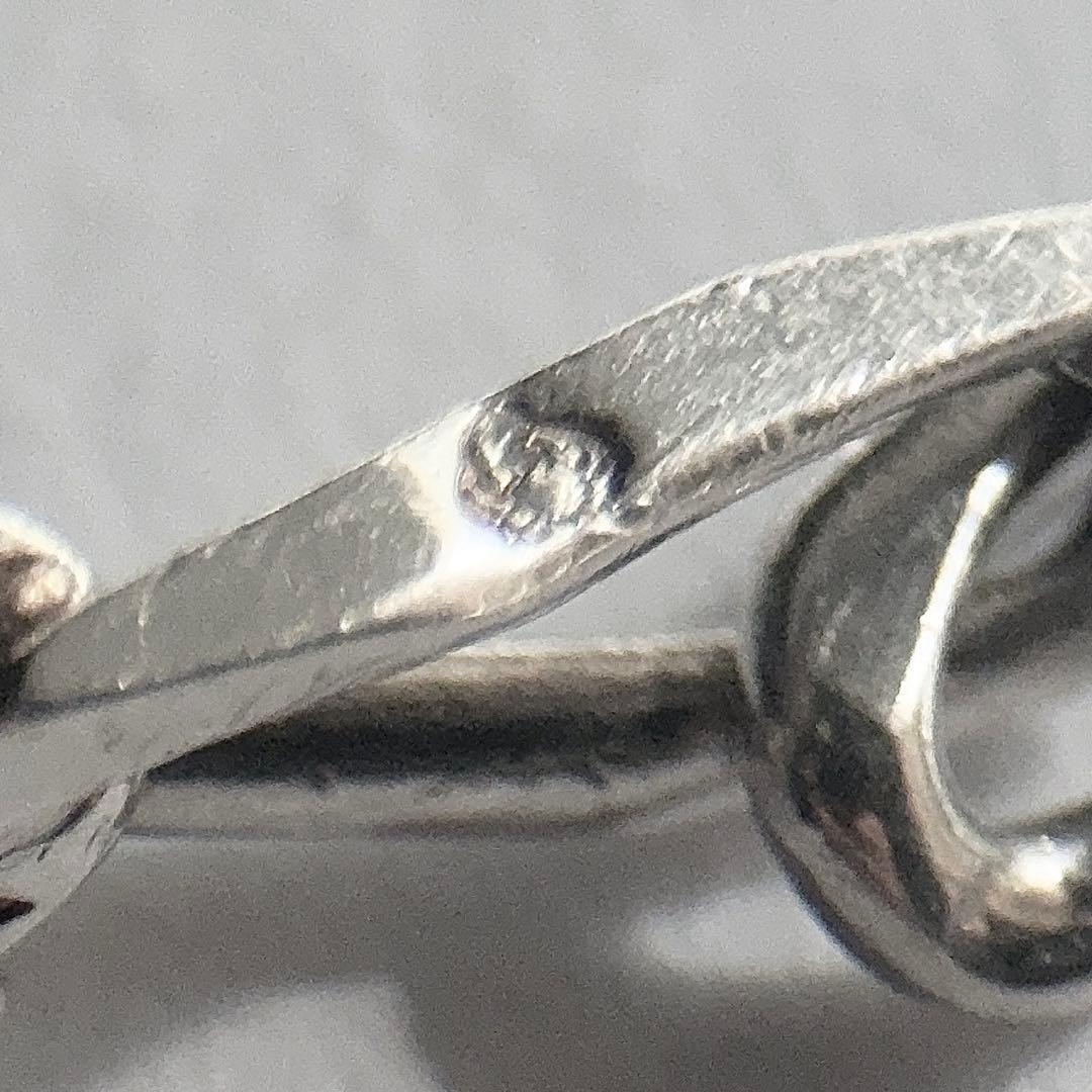 60s French シルバー800 フィガロチェーンブレスレット 蟹刻印