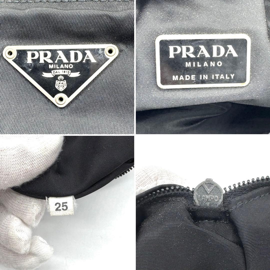 ✨極希少✨プラダ ボディバッグ 三角ロゴプレート ナイロン ブラック