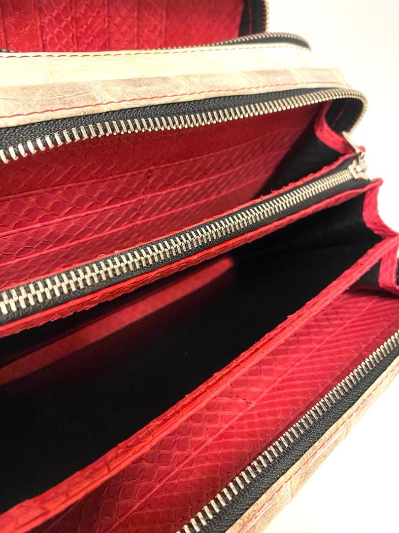 美品　定価55万　モードアレーズ　ヒマラヤクロコダイル　特注セカンド２連ジップ