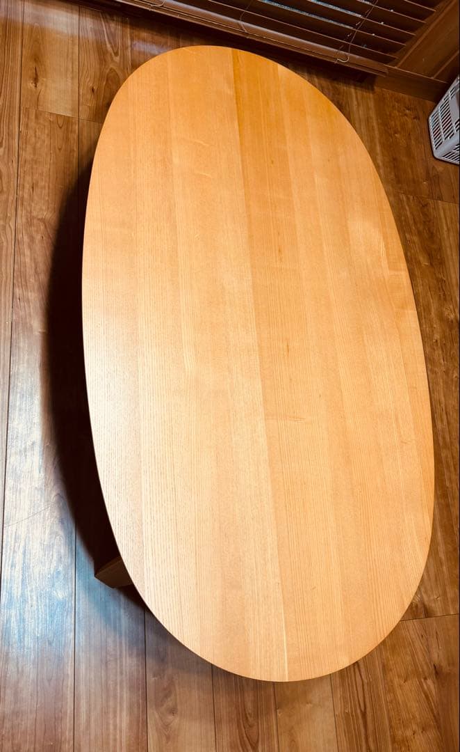 〔無印良品〕木製 楕円形 こたつ　タモ