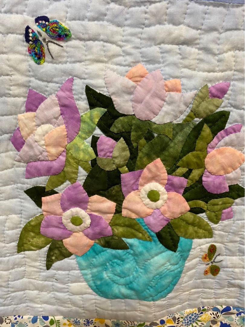 ハワイアンキルト　花柄