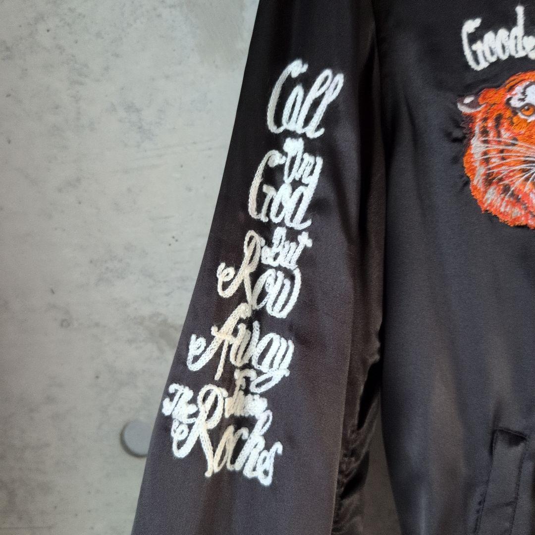 未使用 crimie 虎刺繍 スカジャン リバーシブル 黒