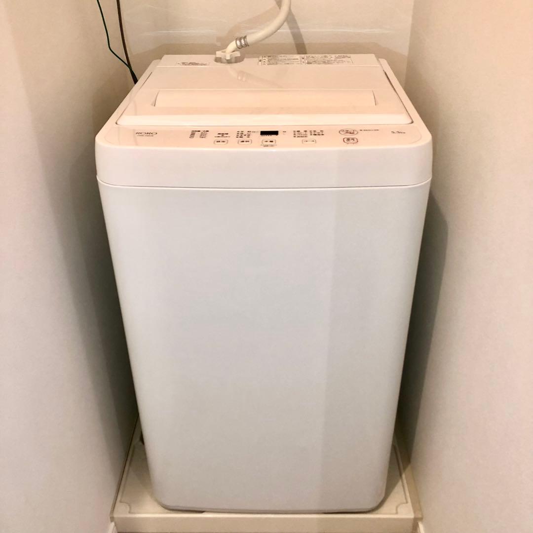 ▪️美品▪️ヤマダセレクト全自動洗濯機 5.5kg YWM-T55LW 2024年製