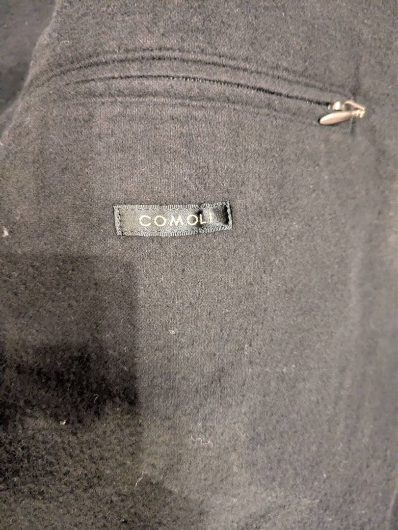 新品【comoli】26ss ブラックデニムジップショートジャケット サイズ3