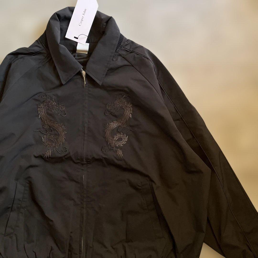 定価:11,880円　Casper John ブラックドラゴン刺繍スカジャン