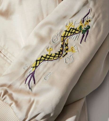 【新品】McGREGOR MODERN　メンズ　刺繍　ドラゴン　ブルゾン　黒　M