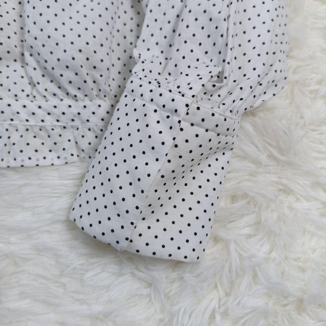 22SS極美品✨タオコムデギャルソン ボウタイフリルブラウス　ドット　Ｍ