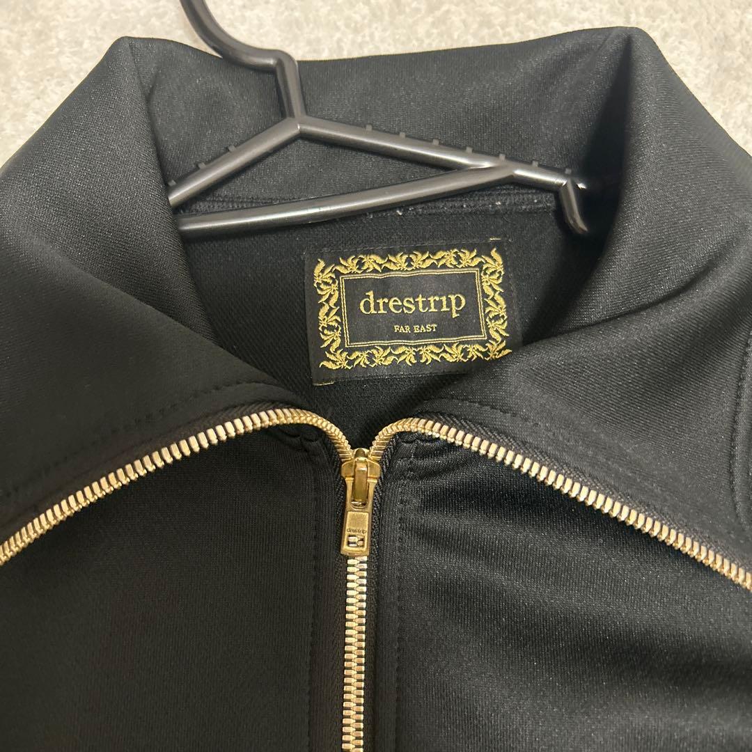 drestrip ブラック ジップアップジャケット