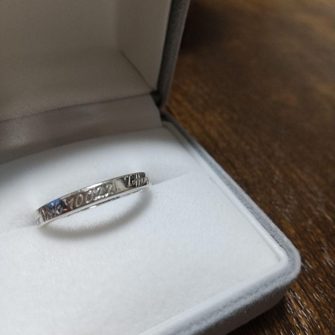 Tiffany & Co. シルバーノーツナローリング11.5号