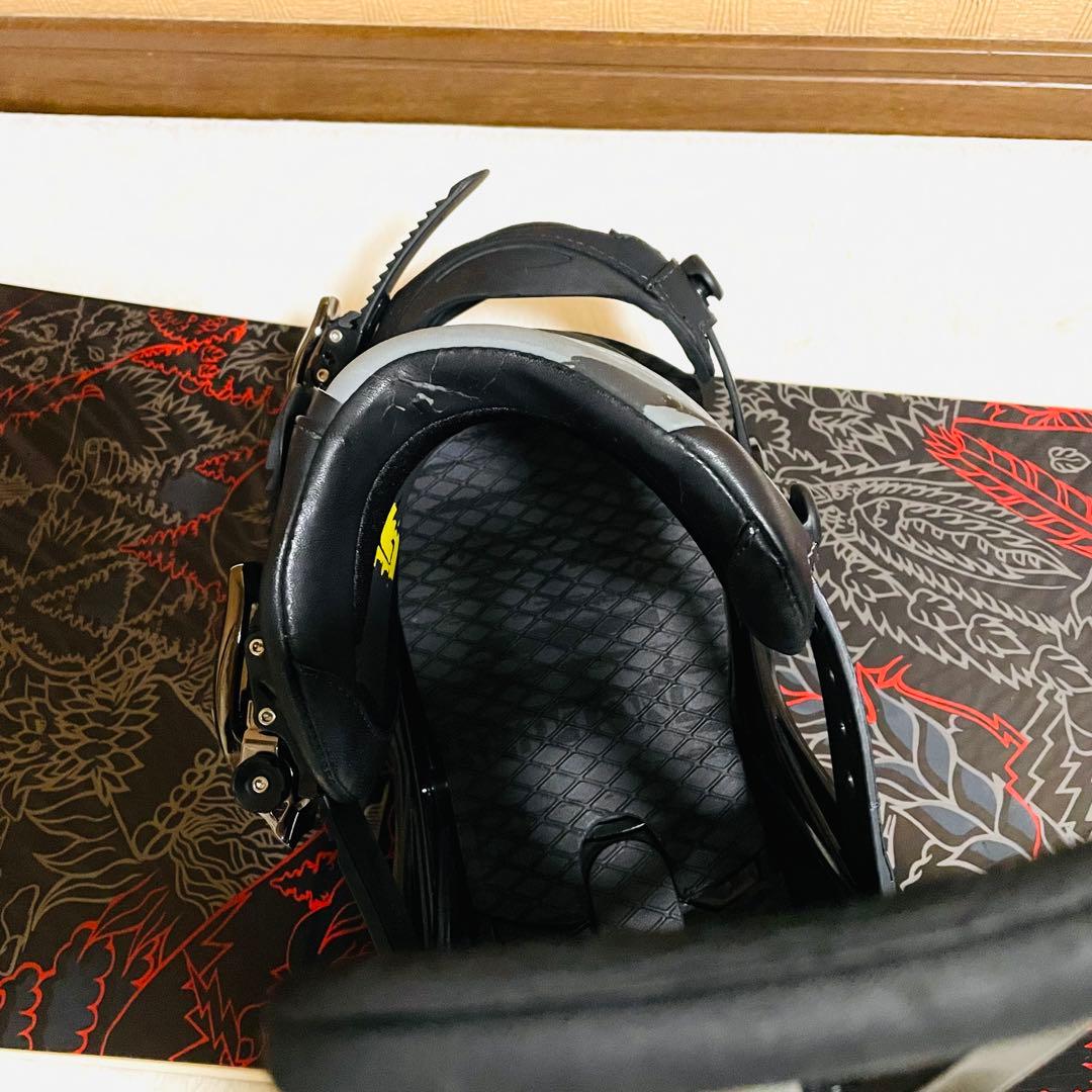 BURTON スノーボード、ビィンディングセット 155cm×M ストラップ付き