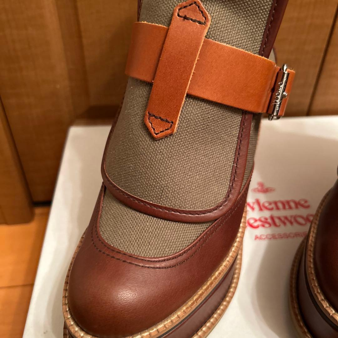 Vivienne Westwood 靴 ブーツ ウエッジソール ブラウン系