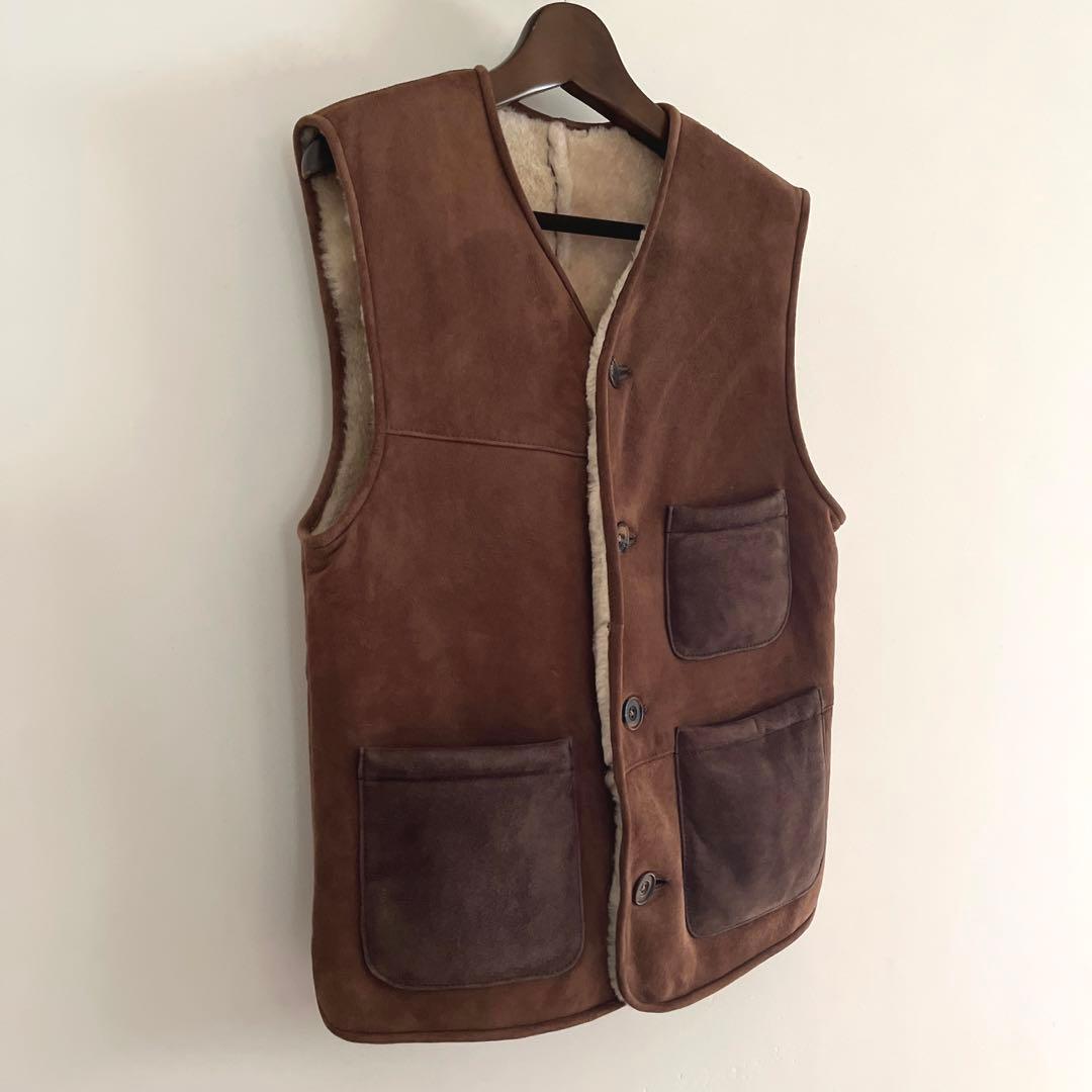 マウンテンリサーチShearing Vest” ムートンベスト　羊皮M