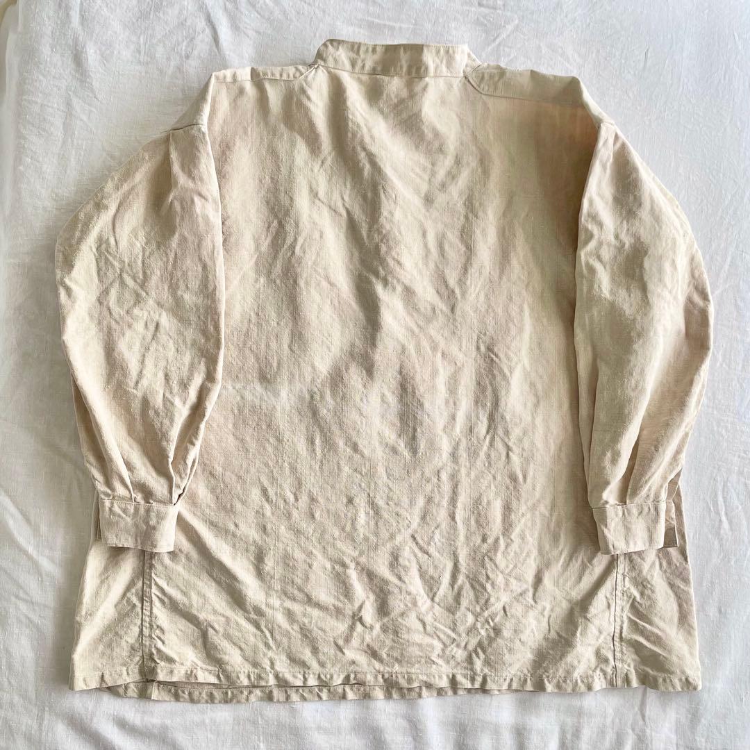 1900年代初期 フランス軍 リネン ボージョンスモック ワークジャケット