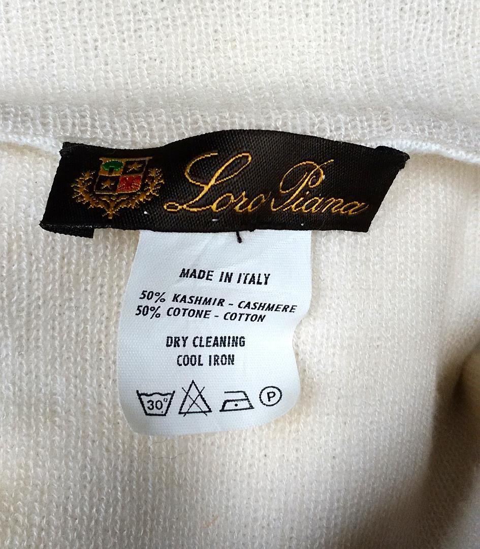 Loro　piana　ロロピーアーナ　カシミヤ混　長袖　ニット　セーター