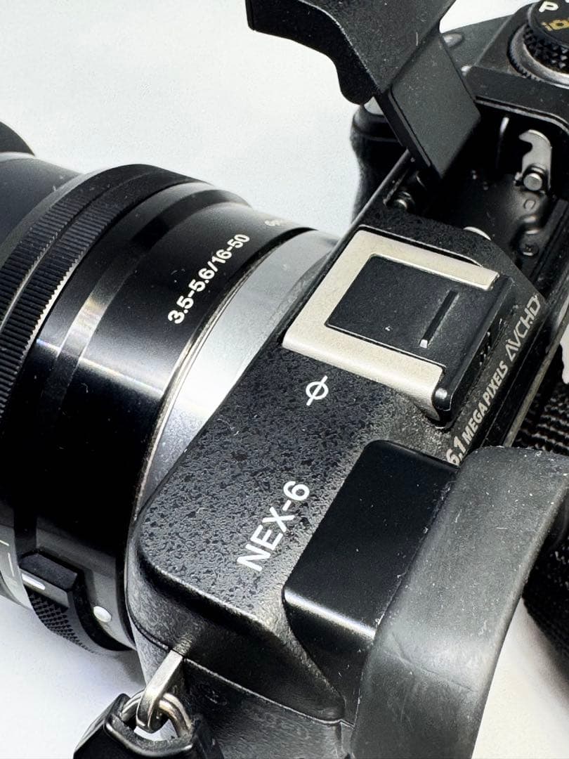 SONY NEX-6 E16-50mm E30mm ケース フード フィルター付