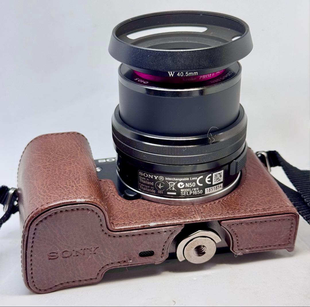 SONY NEX-6 E16-50mm E30mm ケース フード フィルター付