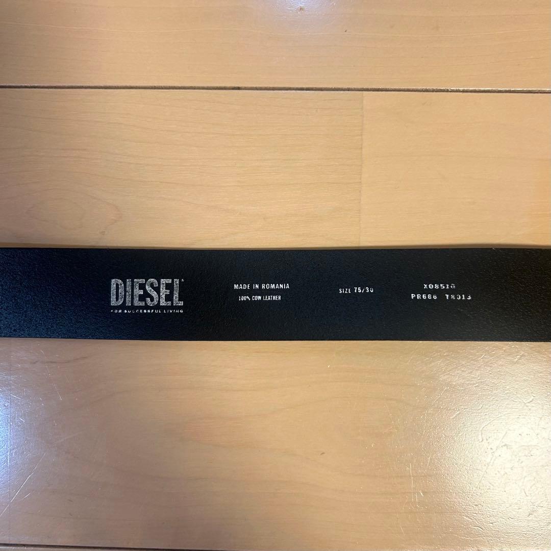 DIESEL レザーベルト ブラック 75