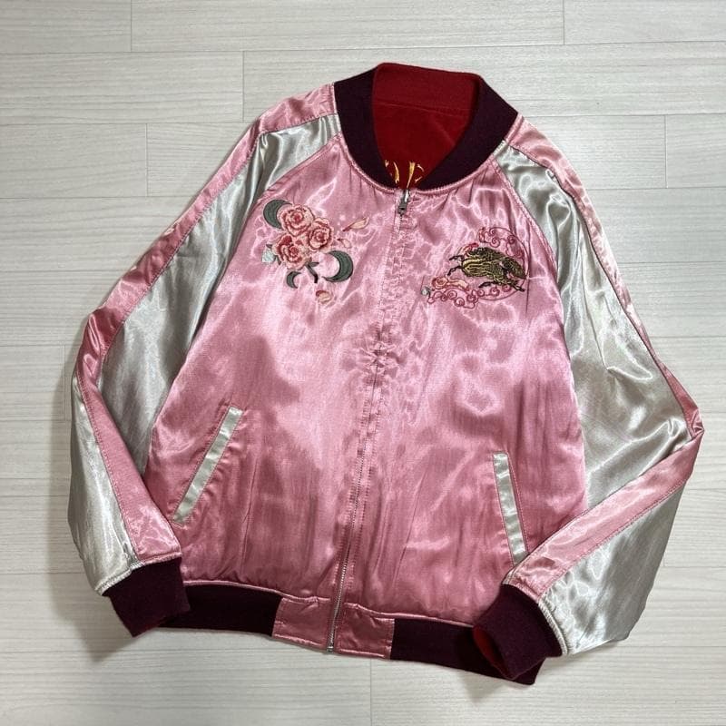 ヒューストン/舞妓×麒麟×龍/リバーシブル/スカジャン/スーベニアジャケット