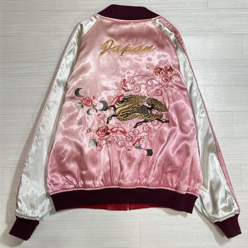 ヒューストン/舞妓×麒麟×龍/リバーシブル/スカジャン/スーベニアジャケット