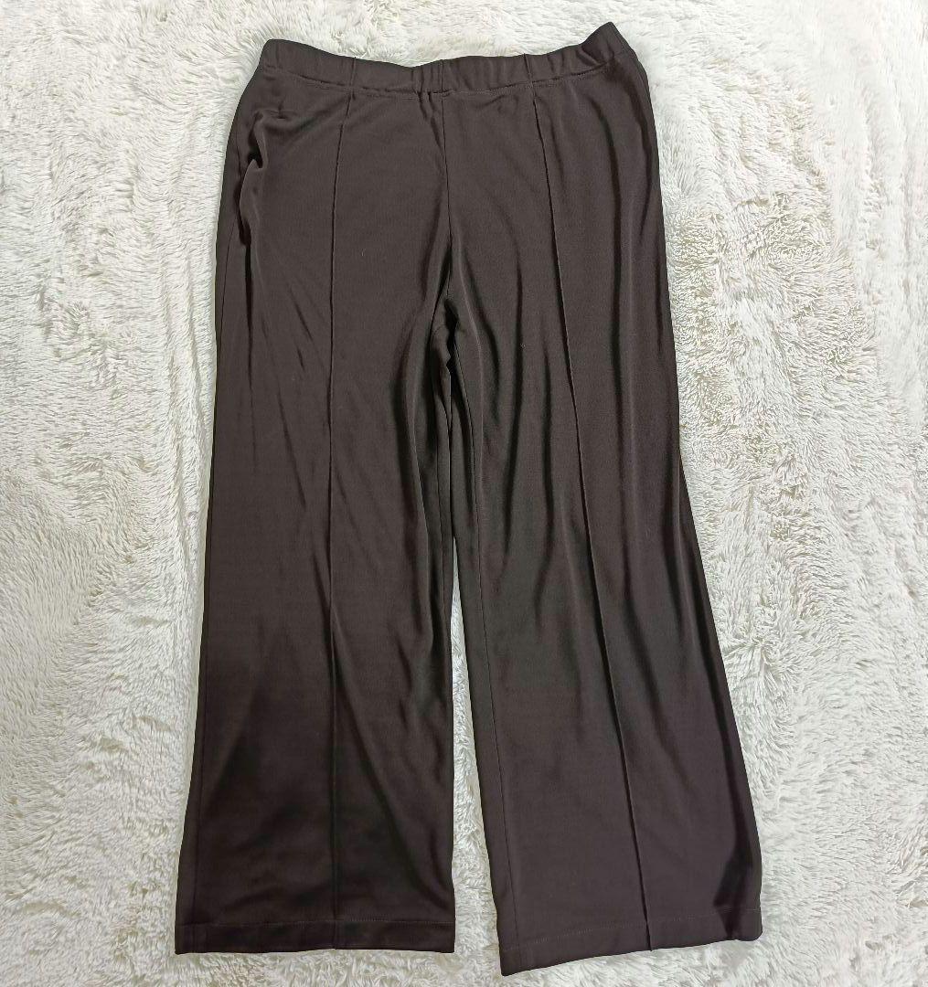 よしリン様LEONARD パンツスーツ【サイズ44 XL相当】【ブラウン】