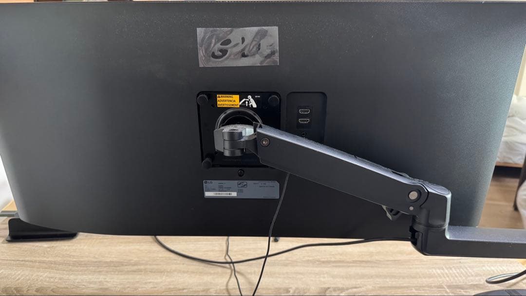 【Taiking】LG34インチモニター & エルゴトロンモニターアーム