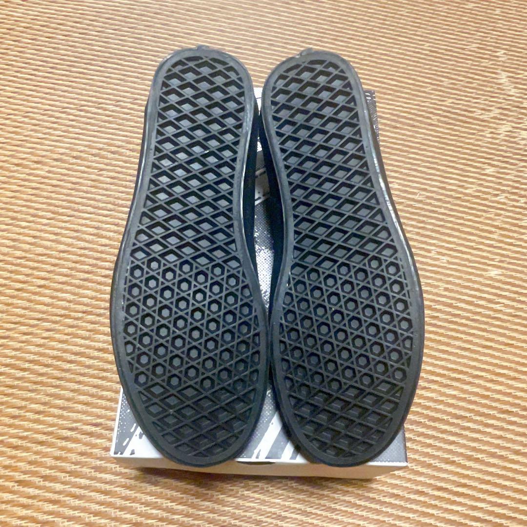 VANS スニーカー　スケート　ローファー　レザー　ブラック　24cm