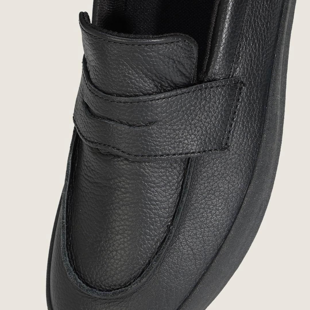 VANS スニーカー　スケート　ローファー　レザー　ブラック　24cm