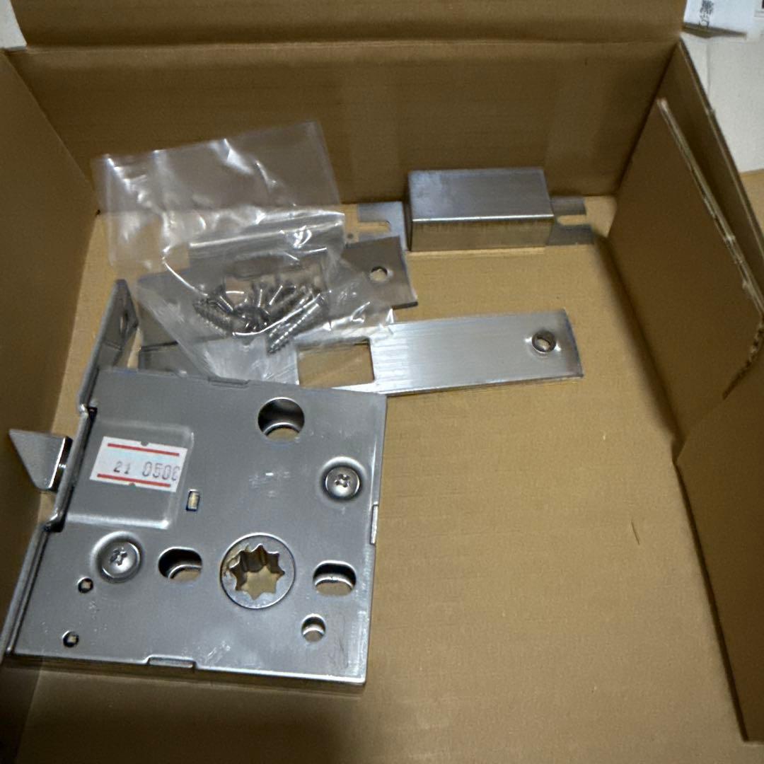 未使用★船舶ドアパーツ レバーハンドル ホーン 空錠　2個